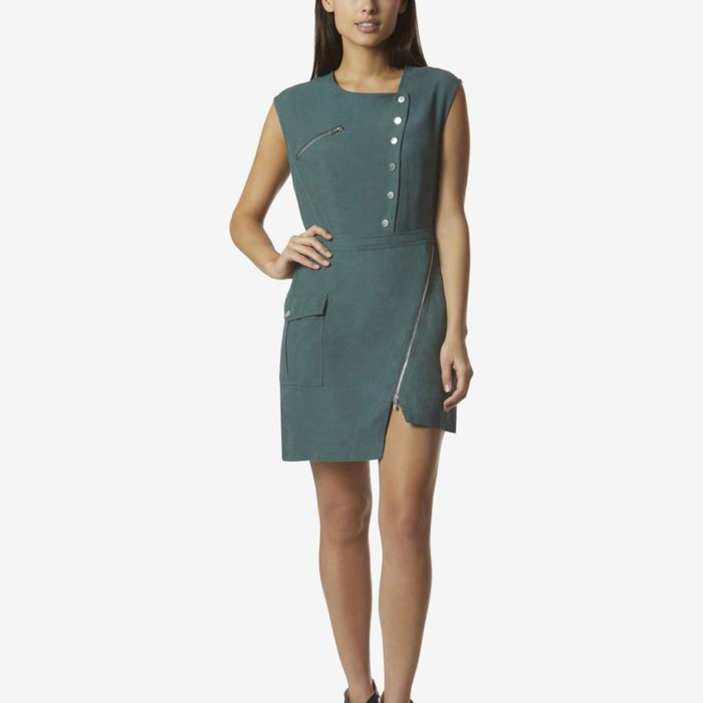 SALE TODAY ONLY !! Avec Les Filles Utility Zipper mini Dress
